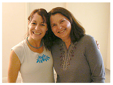 Nicole Kintz is an Asheville-based yoga instructor well educated and versed in "Alignment-based Yoga". Pictured on right is Crystal our local expert.